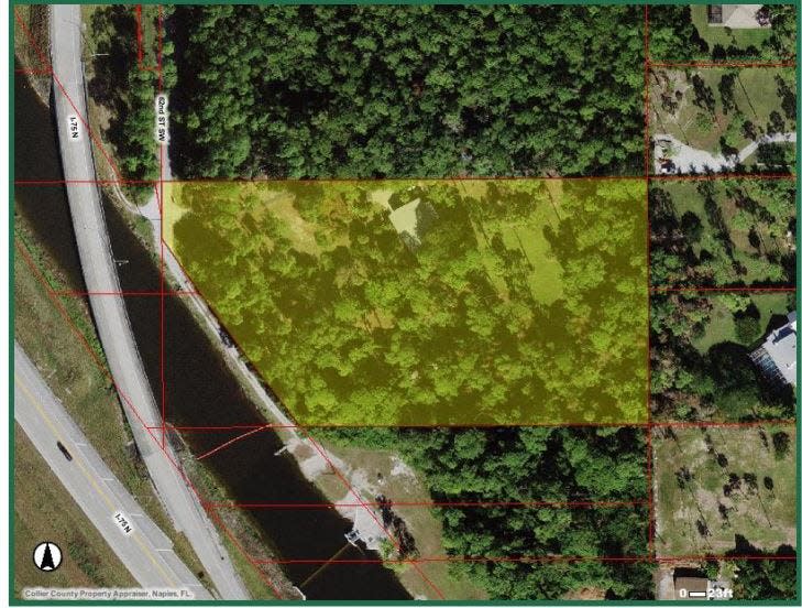 Arial map of where David Lawrence Center plans 24-bed group home for recovering drug users.