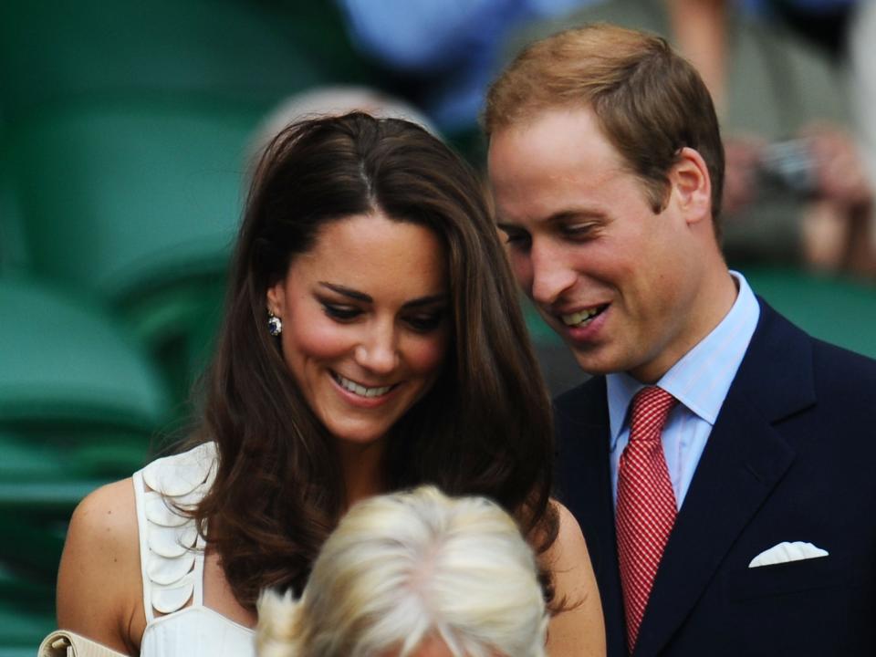 Kate Middleton and Prince William at Wimbledon 2011.