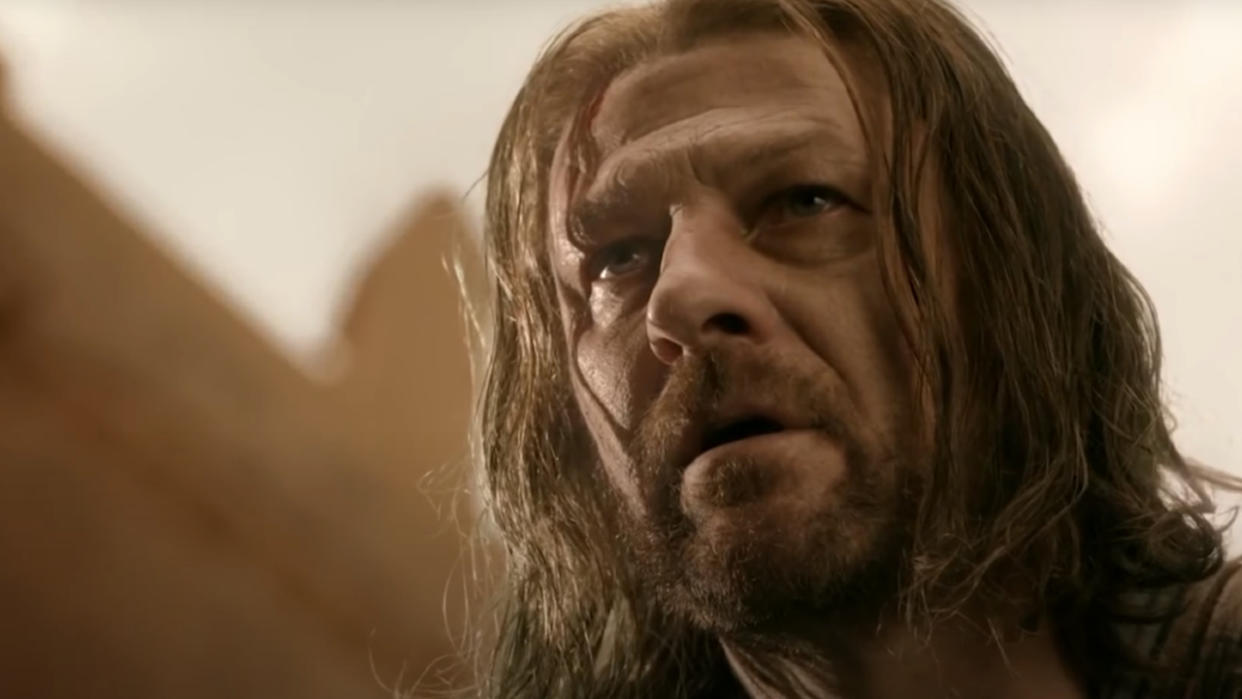  Sean Bean on Game of Thrones. 