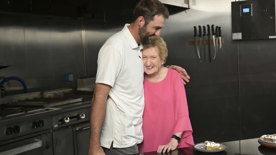 Scottie Scheffler and his grandmother. - Chris Condon/PGA TOUR