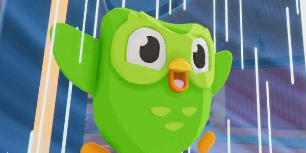 Duo, la mascota de Duolingo, ahora también te perseguirá en Roblox para que estudies