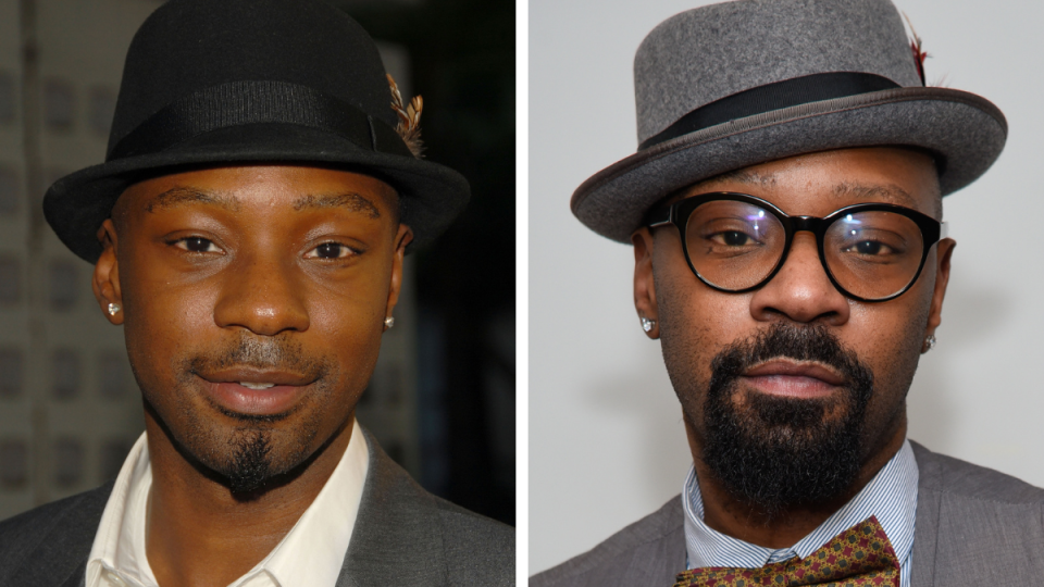 Nelsan Ellis in 2008 and 2017