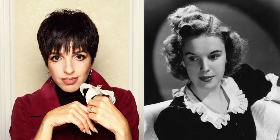 Liza Minnelli and Judy Garland