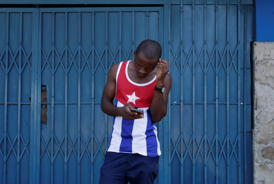 Public Wi-Fi in Havana, Cuba