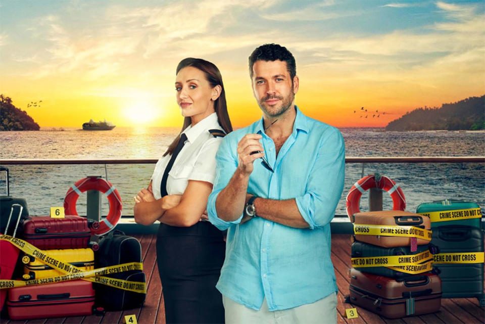 Catherine Tyldesley and Shayne Ward star inn Channel 5's The Good Ship Murder. (Channel 5)