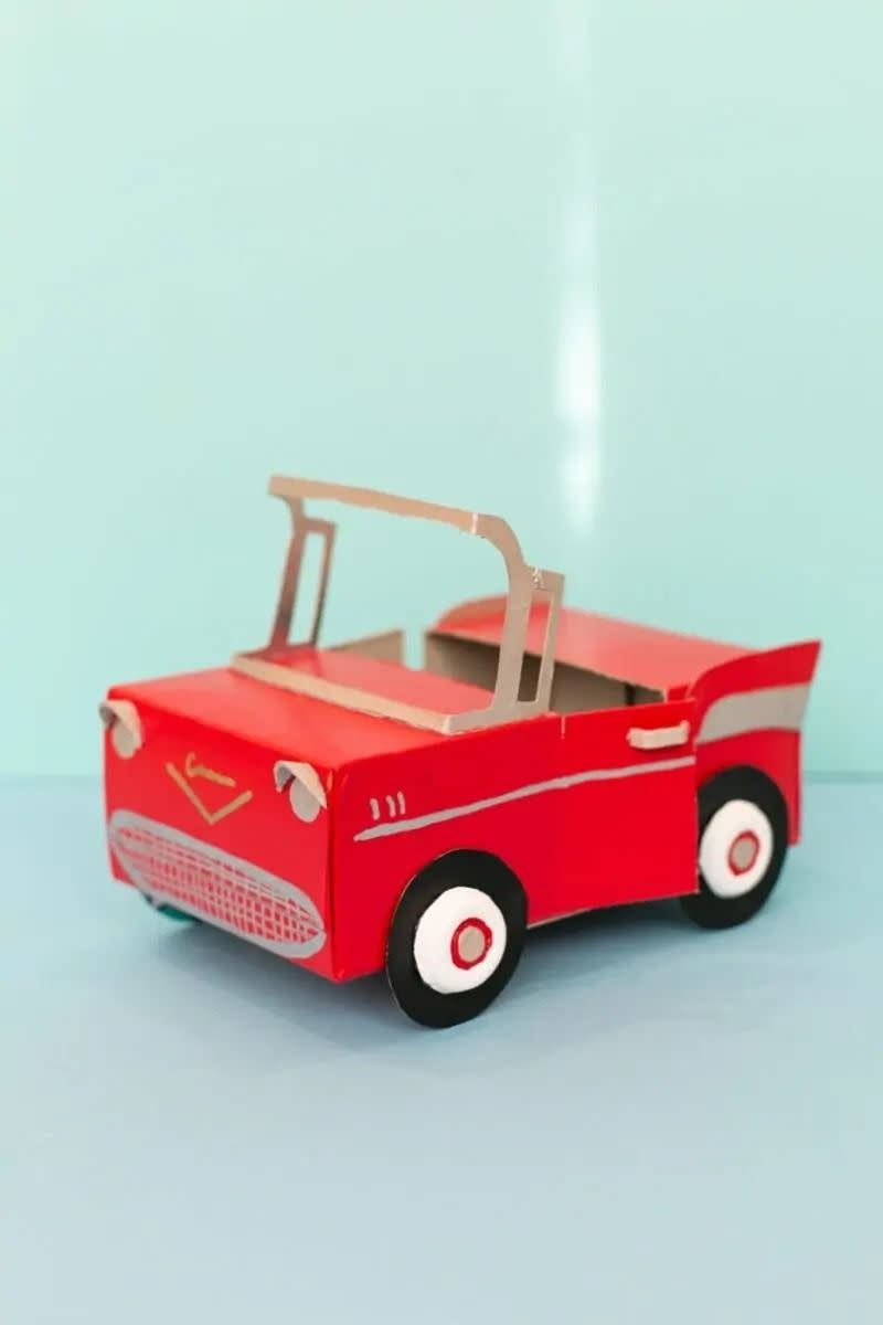 fathers day crafts cardboard toy car