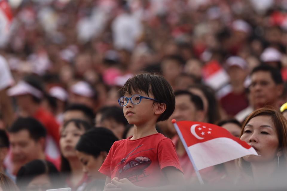 A scene from the National Day Parade on 9 August 2018. PHOTO: Stefanus Ian/Yahoo News Singapore