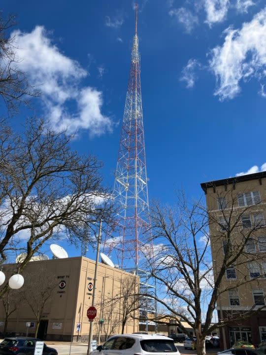 Lighting of the WHBF Tower will not be part of the downtown project (photo by Jonathan Turner).