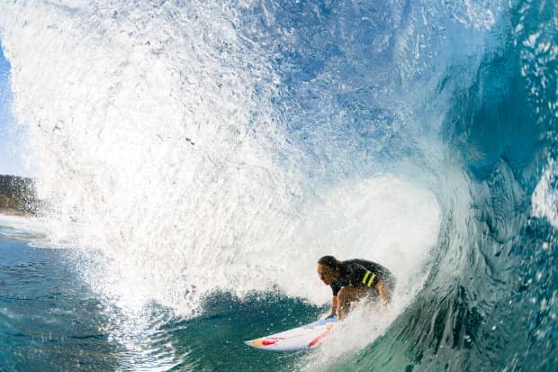 Recent 'CT retiree Carissa Moore has been putting in a lot of time out at Pipeline and will likely be one to watch in next week's event.<p>Ryan "Chachi" Craig</p>