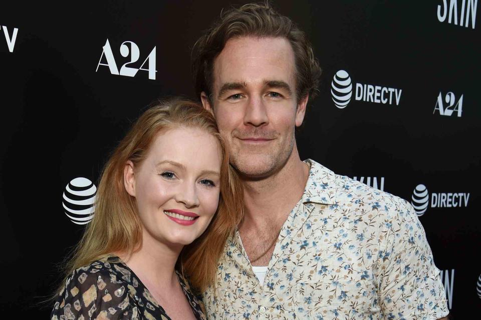 <p>Michael Kovac/Getty</p> James Van Der Beek and Kimberly Van Der Beek attend the Los Angeles Special Screening of "SKIN" on July 11, 2019 in Hollywood, California.