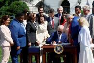 U.S. President Biden signs the CHIPS and Science Act of 2022, in Washington