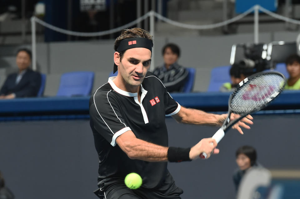 Roger Federer  (Photo by Jun Sato/WireImage)