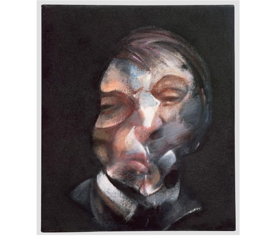 <i>Self-Portrait</i>, 1971, by Francis Bacon. Oil on canvas.