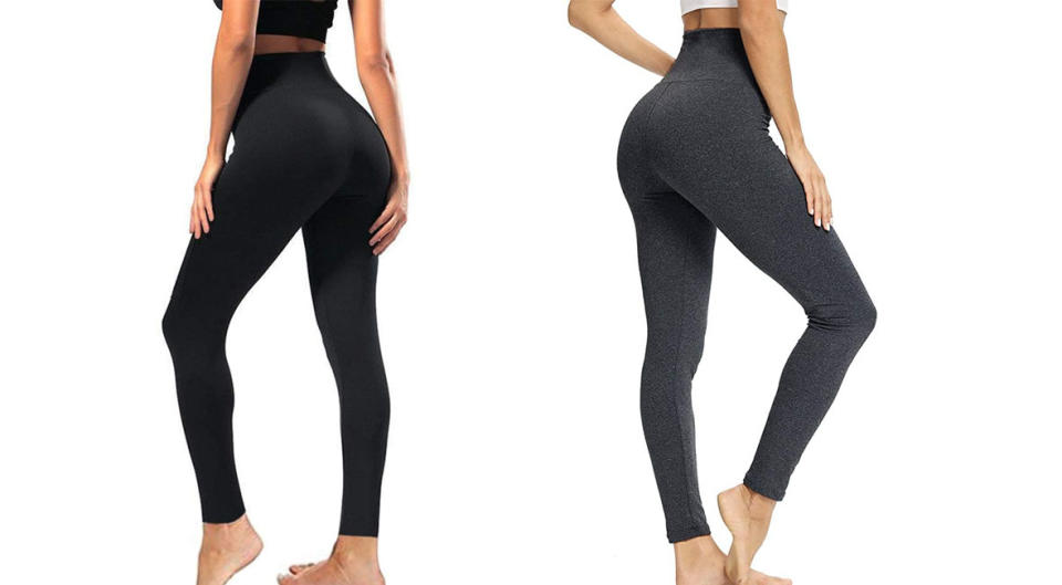 Syrinx High-Waisted Control Leggings make your butt look great. (Photo: Amazon)