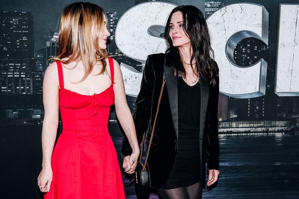 Coco Arquette and Courteney Cox at the premiere of "Screm VI" held at AMC Lincoln Square