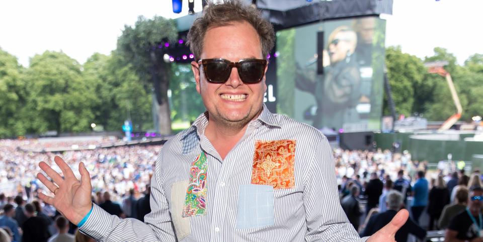 Alan Carr has thanked fans for their well wishes and reassured them he is on the mend. (Getty Images)