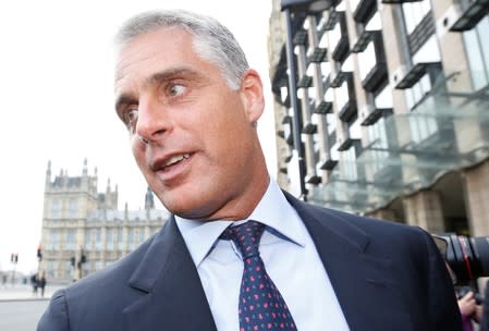 FILE PHOTO: Andrea Orcel leaves after attending a UK parliamentary inquiry into Libor interest rates in London