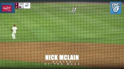 ASU's Nick McLain wins Pac-12 Player of the Week, Presented by Rawlings