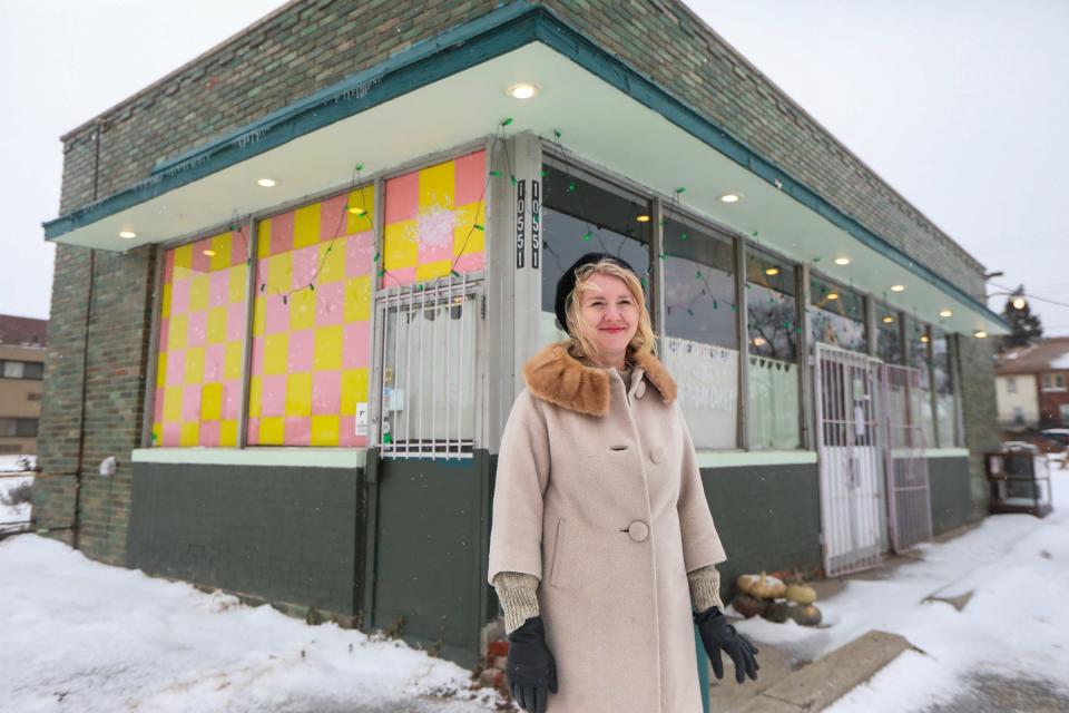 Molly Mitchell, 38, of Detroit is the owner of Rose's Fine Food on Jefferson Avenue on the east side of Detroit and is an advocate of restaurant workers getting vaccinated.