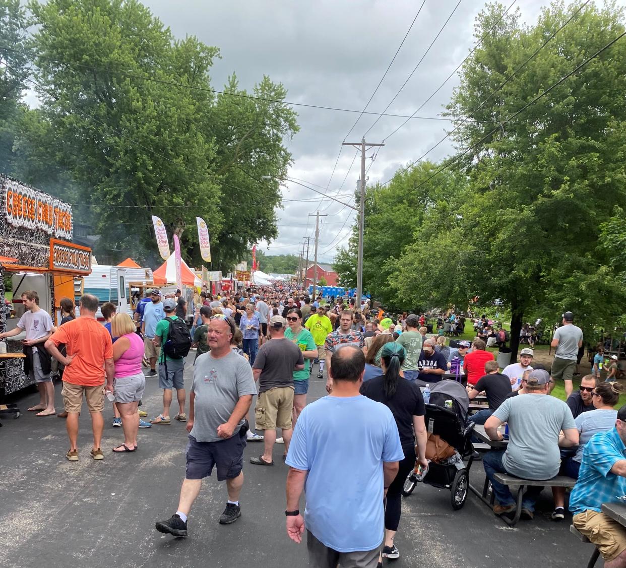 Crowds flocked to downtown Ellsworth on June 22 for the town's annual Cheese Curd Festival, part of the reason the town is the "Cheese Curd Capital of Wisconsin."