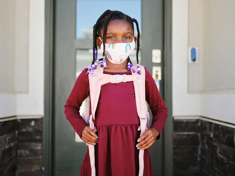 <p>After spending several long months studying at home, staying indoors, and missing out on social gatherings like playdates and parties, wearing a face mask is probably the last thing your kids want to do. But when the kids go back to school, the <a href="https://www.cdc.gov/" rel="nofollow noopener" target="_blank" data-ylk="slk:Centers for Disease Control and Prevention;elm:context_link;itc:0;sec:content-canvas" class="link ">Centers for Disease Control and Prevention</a> (CDC) recommends that <a href="https://www.cdc.gov/coronavirus/2019-ncov/daily-life-coping/children.html" rel="nofollow noopener" target="_blank" data-ylk="slk:children over the age of 2 wear a mask in public;elm:context_link;itc:0;sec:content-canvas" class="link ">children over the age of 2 wear a mask in public</a> to prevent the spread of COVID-19. </p><p>It may be a struggle to get your little ones to cooperate, but masks are only effective if they're <a href="https://www.cdc.gov/coronavirus/2019-ncov/prevent-getting-sick/how-to-wear-cloth-face-coverings.html" rel="nofollow noopener" target="_blank" data-ylk="slk:worn correctly;elm:context_link;itc:0;sec:content-canvas" class="link ">worn correctly</a> and provide a proper fit. In order to ensure that they comfortably protect your child's mouth and nose (and stay put!), it's important to purchase a smaller mask that's made to fit their specific age group and face size. Plus, the less your child needs to adjust their mask, the less they'll touch their face, keeping them even safer.</p><p>Whether you're going for a disposable or reusable mask, the CDC recommends that you choose a face mask for kids that is breathable and has two or more layers for premium protection. We understand that you might be looking for something more substantial, like a KN94 or N95 mask, and for those, it needs to be approved by the National Institute for Occupational Safety and Health (NIOSH) approved. And <a href="https://www.bestproducts.com/fitness/health/a35550972/avoid-counterfeit-masks-kf94-n95-kn95/" rel="nofollow noopener" target="_blank" data-ylk="slk:be wary of counterfeits.;elm:context_link;itc:0;sec:content-canvas" class="link ">be wary of counterfeits. </a></p><p>We've found the most comfortable, cutest face masks for kids on the market, including NIOSH-approved KN95 styles. </p>