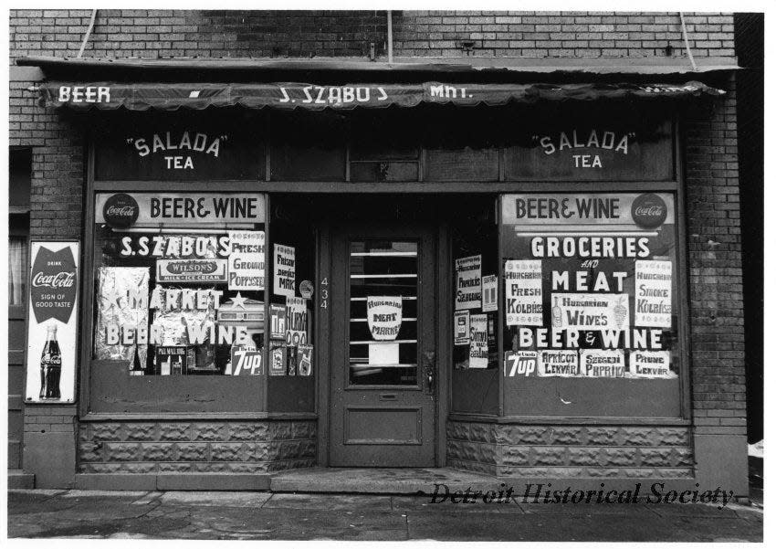 S. Szabo's Market at 434 West End in Detroit's Delray neighborhood photographed by Terry Yank in 1975.