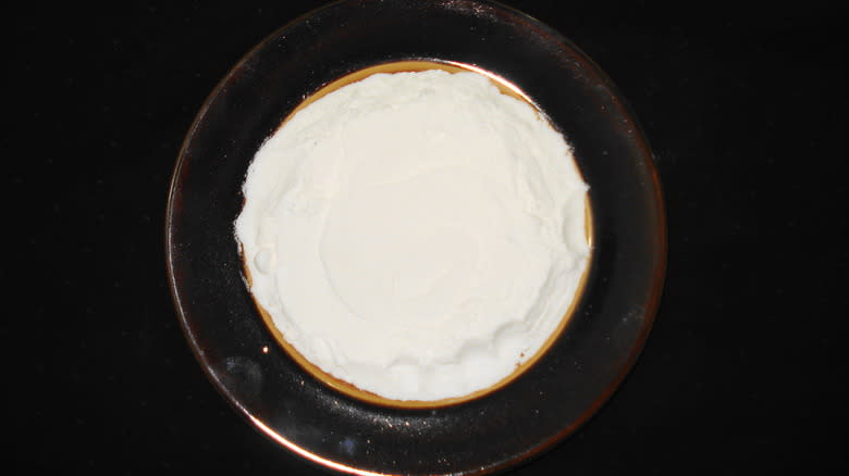 A bowl of baking powder