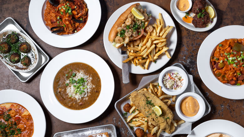 Assorted Cajun and Creole dishes