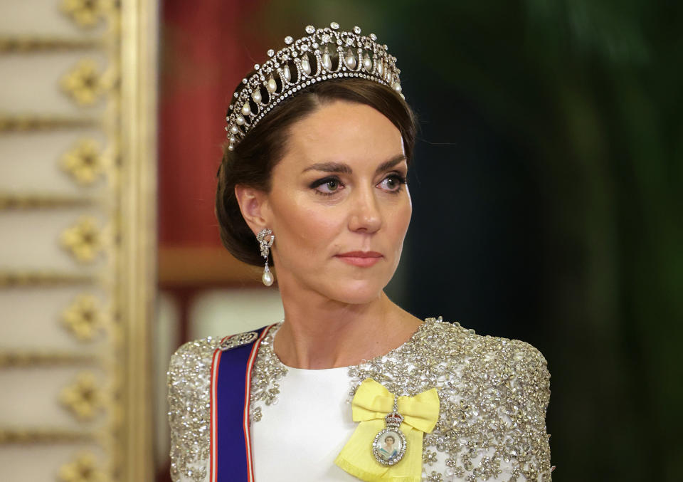 Catherine, Princess of Wales during the State Banquet at Buckingham Palace on November 22, 2022. Photo: Chris Jackson/Getty Images