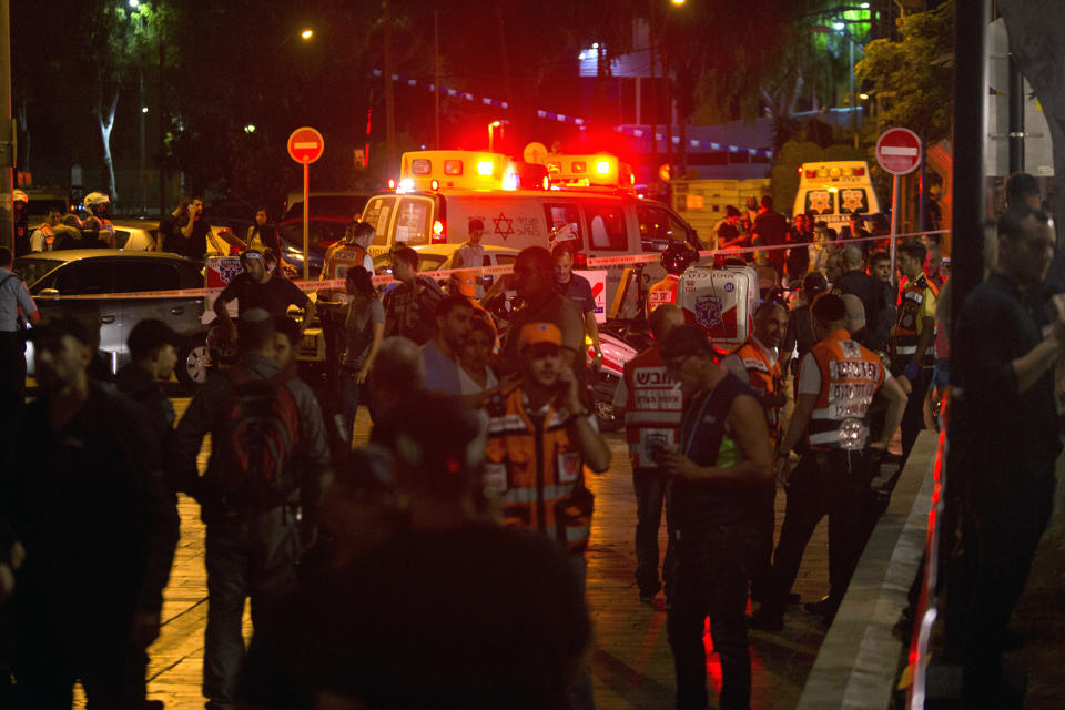 Shooting attack in central Tel Aviv