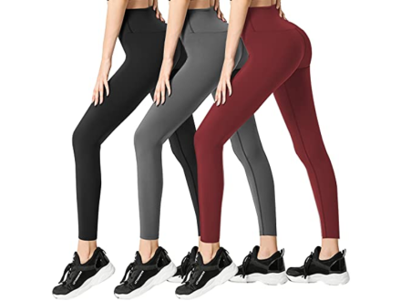 Womens 3 Pack & 6 Pack Buttery Soft Brushed Active Stretch Yoga