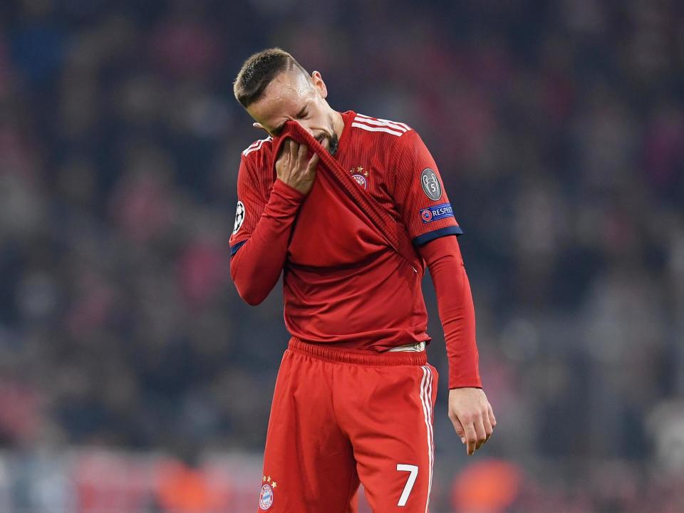 Liverpool vs Bayern: Franck Ribery and Jerome Boateng not on flight for Champions League showdown at Anfield