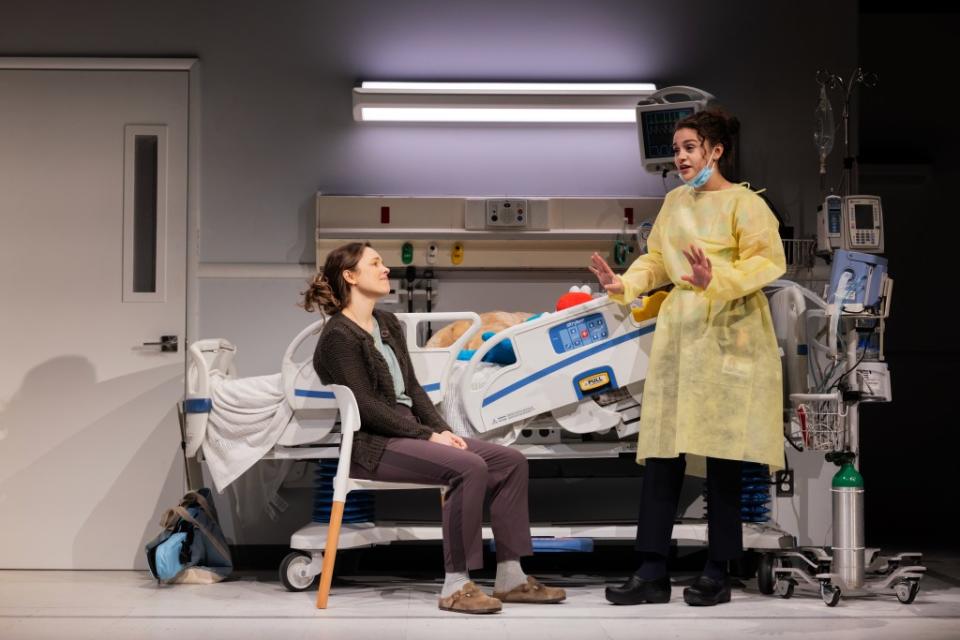 In the end, Amy Herzog’s play moves from a small New York apartment to a hospital room. Matthew Murphy