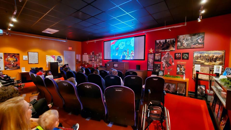 A look inside the Warner Cascade Theater in New Castle.