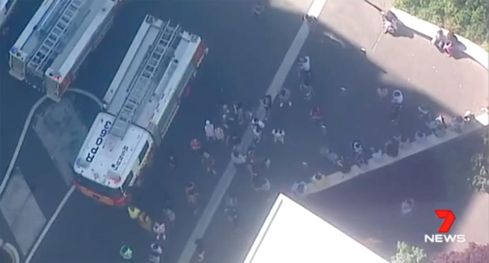 About 300 people were evacuated from the building and surrounds after residents reported hearing loud cracking. Source: 7 News