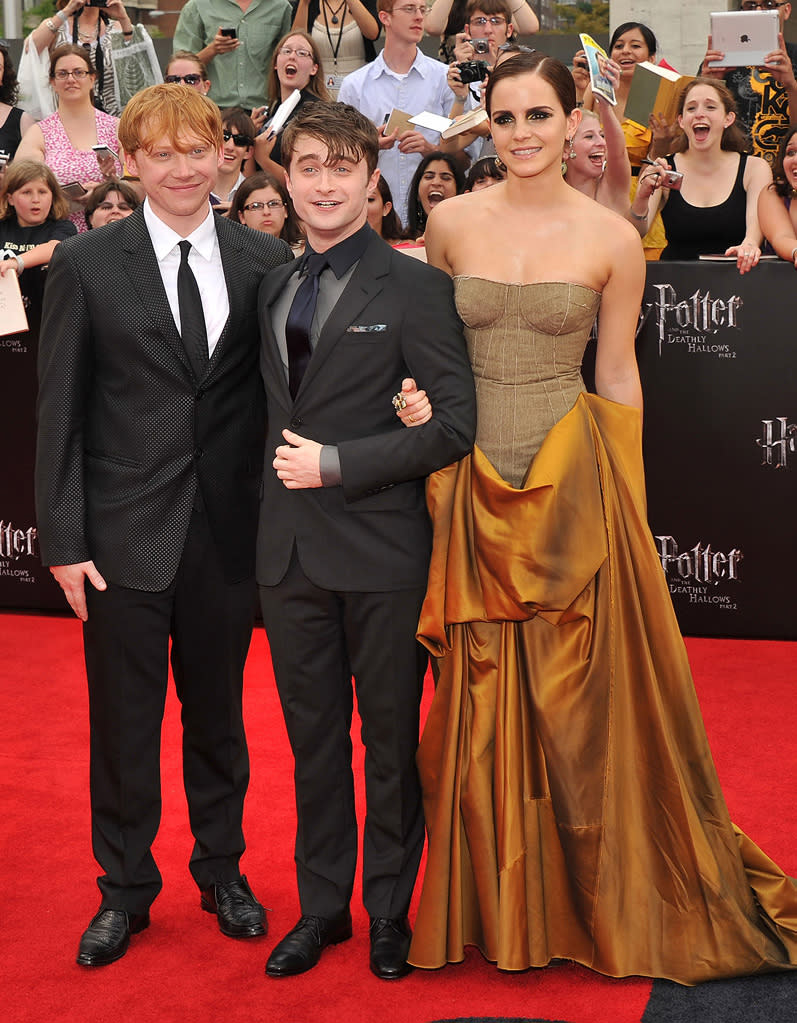 Harry Potter and the Deathly Hallows NY Premiere 2011 Daniel Radcliffe Rupert Grint Emma Watson