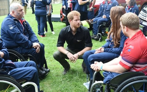 Prince Harry attends the launch of the UK's Invictus Games team at the Tower of London - Credit: Jeremy Selwyn/PA