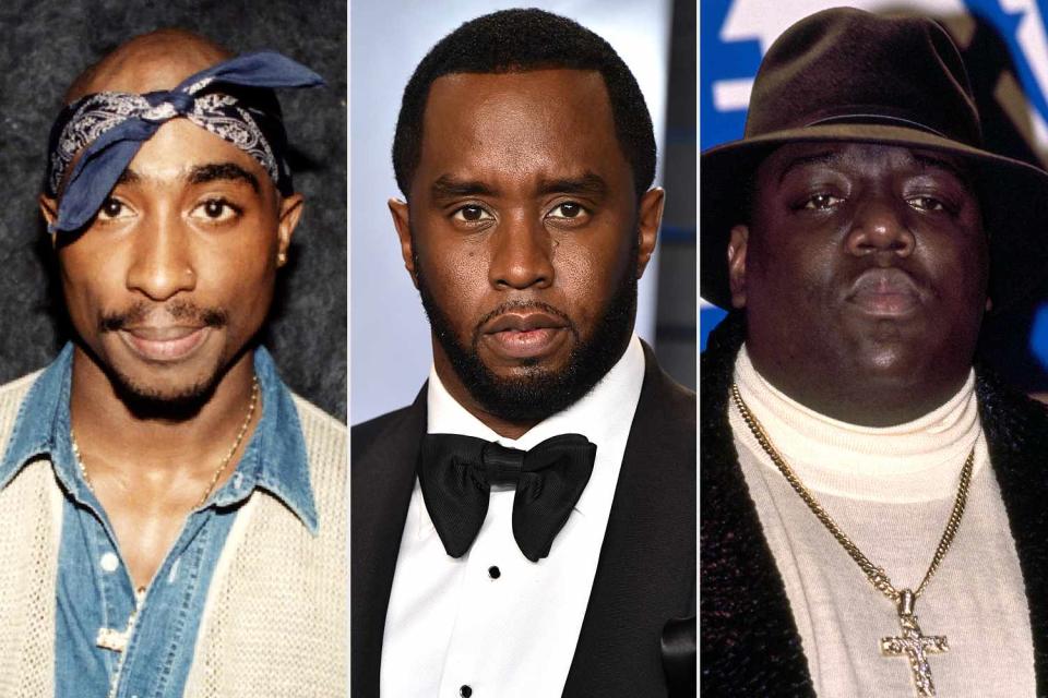 <p>Raymond Boyd/Getty; John Shearer/Getty; Larry Busacca/Getty</p> (L-R) Tupac Shakur, Sean "Diddy" Combs, Christopher "The Notorious B.I.G." Wallace