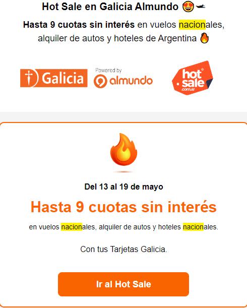 Beneficios Banco Galicia para el Hot Sale