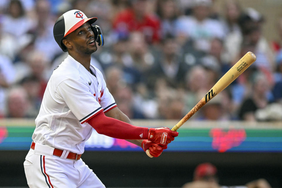 明尼蘇達雙城Michael A. Taylor。（MLB Photo by Nick Wosika/Icon Sportswire via Getty Images）