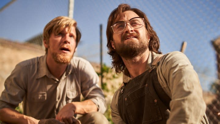 Daniel Webber and Daniel Radcliffe in Escape From Pretoria.