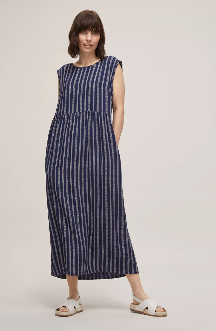 Sleeveless Stripe Midi Dress (John Lewis & Partners)