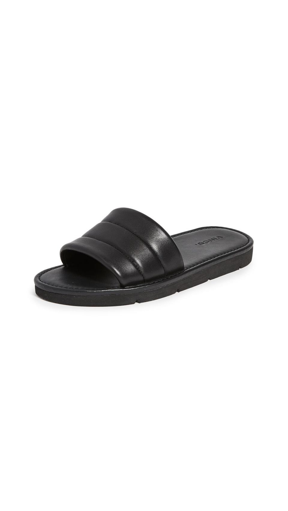 Leather Olina Slide Sandal