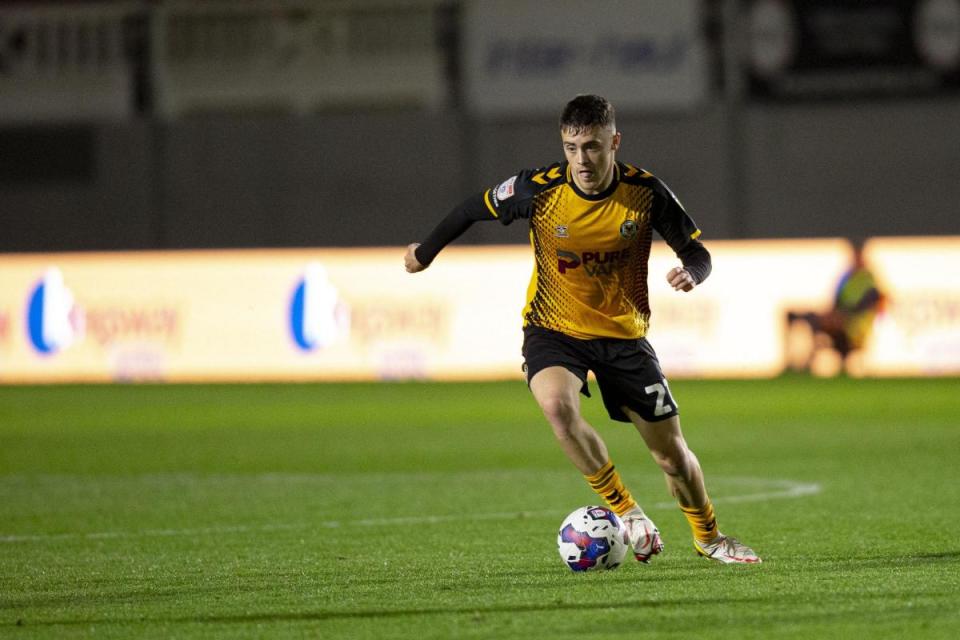 MOVE: County forward Lewis Collins will spend the rest of the season on loan at Torquay <i>(Image: Huw Evans Agency)</i>