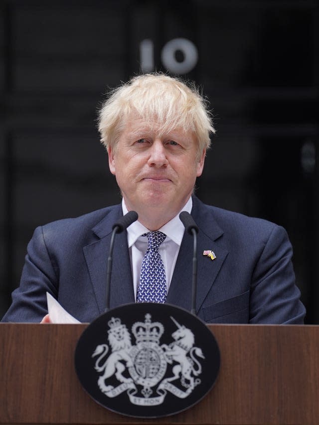 Boris Johnson resignation