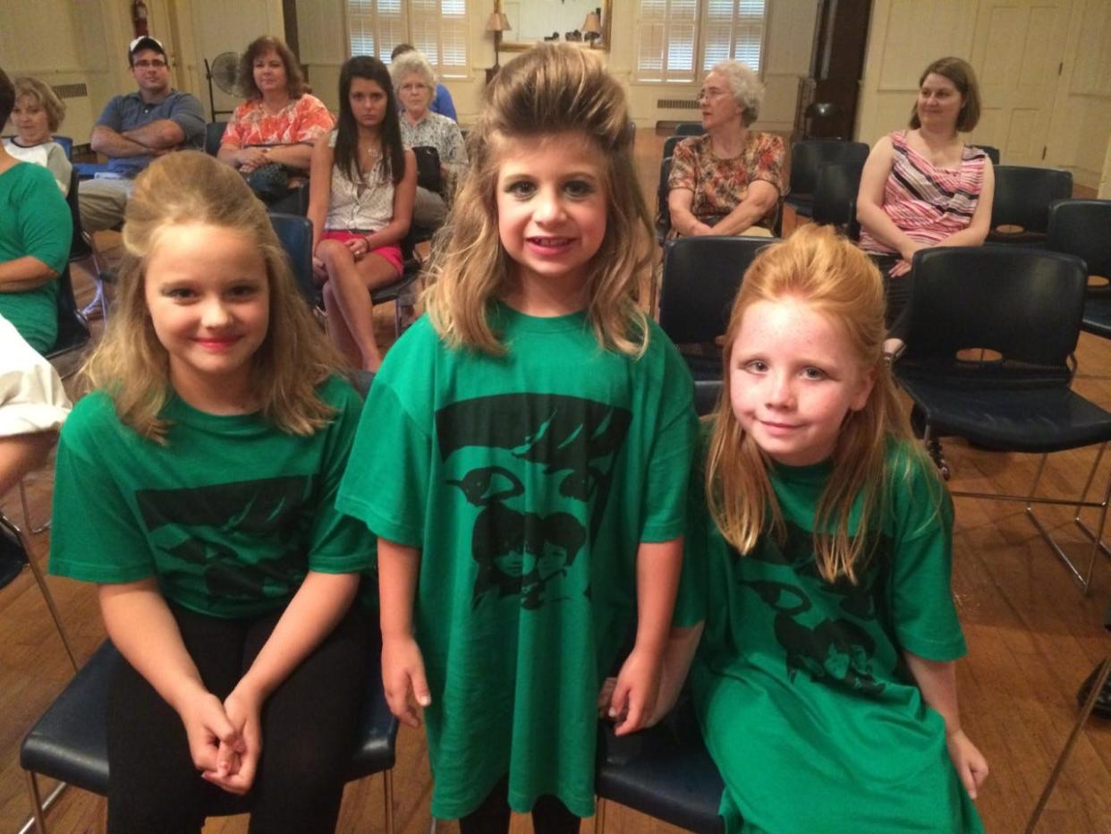 Natalie, Taylor and Gracie as Ronettes.