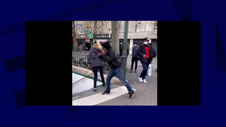 L'agression qui s'est déroulée porte de Chapelle  - Twitter 