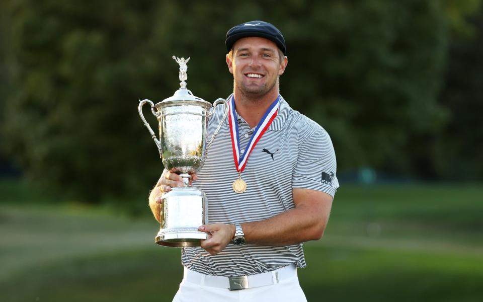 Bryson DeChambeau with the US Open trophy - Bryson DeChambeau interview: My diet was cutting my life short &#x002013; but I don&#39;t like vegetables - Getty Images/Gregory Shamus