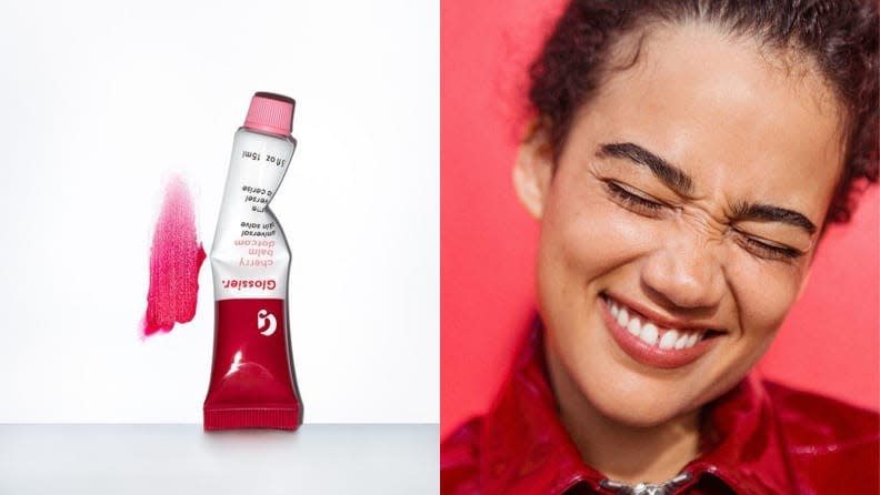 It's technically not a lipstick, but Glossier's Balm Dotcom gives you a cherry lip.