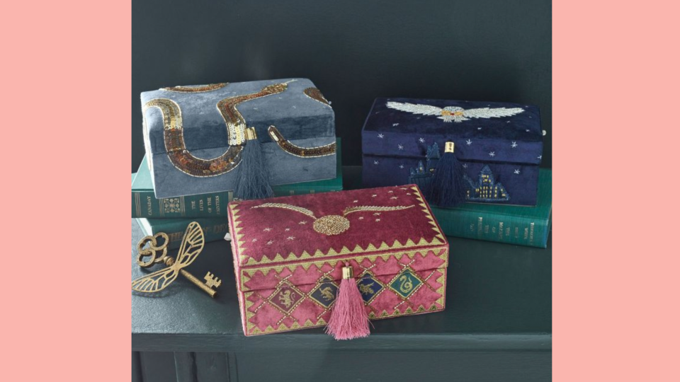 Best Harry Potter gifts: An embroidered, velvet keepsake box